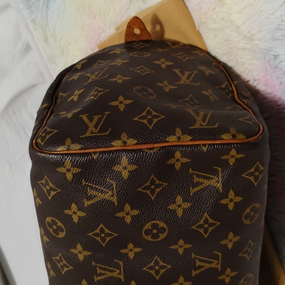 FLASH SALE! Authentic Louis Vuitton Monogram 30 Handbag W Dust Bag SP0929 - Picture 8 of 14